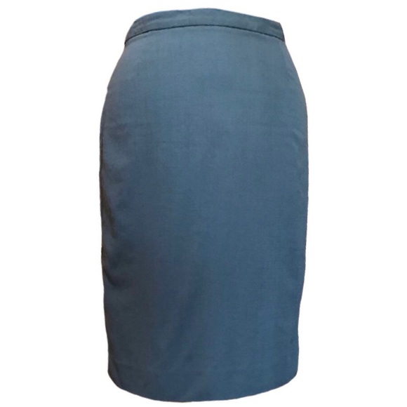 Vintage Dresses & Skirts - J. Crew Vintage Gray Wool Pencil Skirt